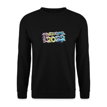 Awesome since 2022 Graffiti Motif - Unisex Sweatshirt - black - Front - Alina (178cm) & Michal (187cm)