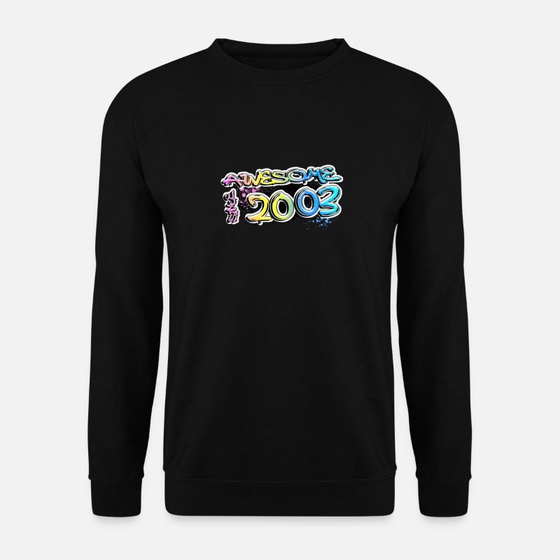 Awesome since 2003 Graffiti Motiv - Unisex Pullover - Schwarz
