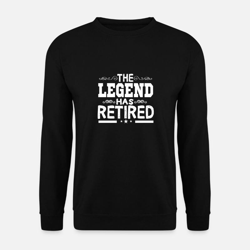The legend has retired - Unisex Sweatshirt - black