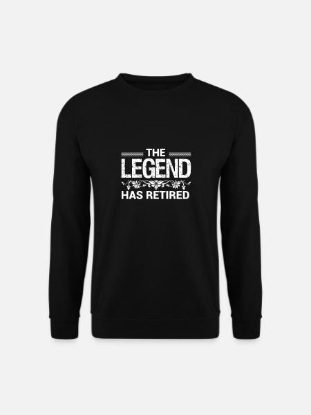 The legend has retired - Unisex Sweatshirt - black