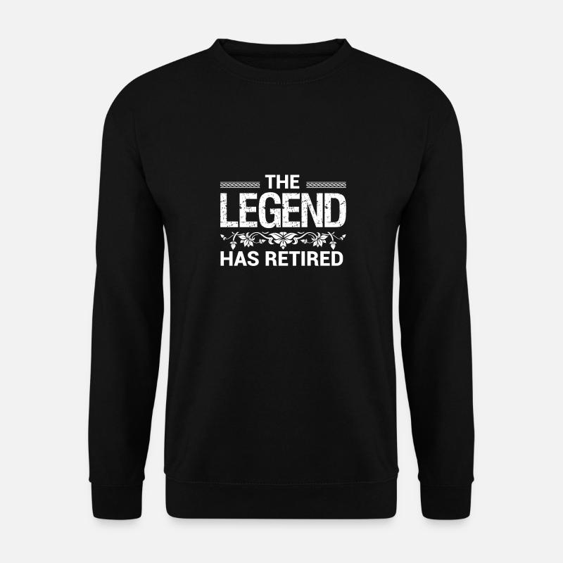 The legend has retired - Unisex Sweatshirt - black