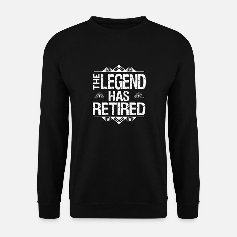 The legend has retired - Unisex Sweatshirt - black
