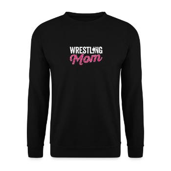 Lustige Ringer Mama Ringer Muttertag Ringen Mama - Unisex Pullover - Schwarz - Vorne - Alina (178cm) & Michal (187cm)