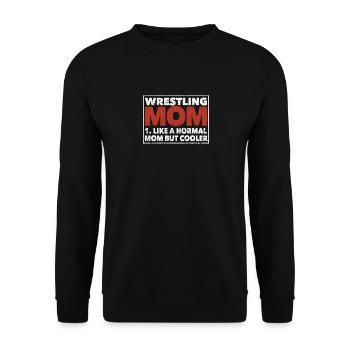 Wrestling Mom Definition Funny Mother's Day - Unisex Sweatshirt - black - Front - Alina (178cm) & Michal (187cm)