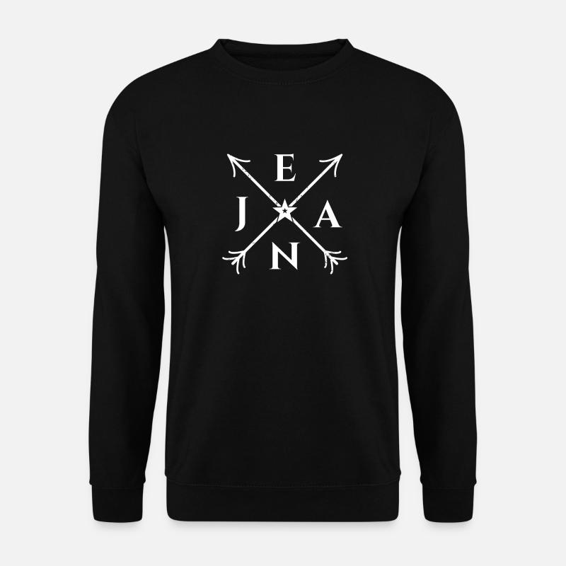 Jean X- Form Motiv Jean Geschenk - Unisex Pullover - Schwarz