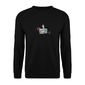 Awesome since 1975, SUP, Paddleboard, Graffiti, - Unisex Sweatshirt - black - Front - Alina (178cm) & Michal (187cm)