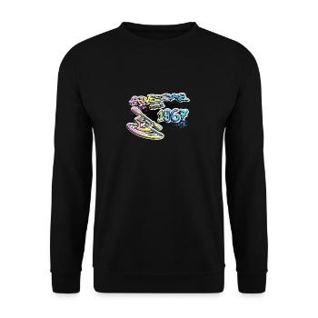 Génial depuis 1967. Kayakiste, kayakiste. Graffiti - Sweat-shirt Unisexe - noir - Devant - Alina (178cm) & Michal (187cm)