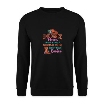 Line Dancing Cowboy Texas Line Dance Cadeau - Sweat-shirt Unisexe - noir - Devant - Alina (178cm) & Michal (187cm)