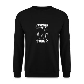 Technicien de laboratoire dentaire Technicien dentaire - Sweat-shirt Unisexe - noir - Devant - Alina (178cm) & Michal (187cm)