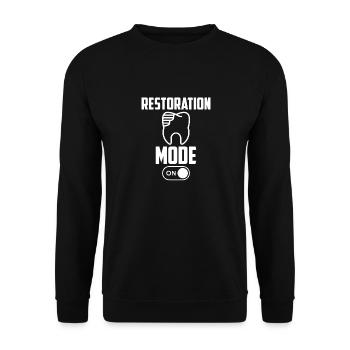 Technicien de laboratoire dentaire Technicien dentaire - Sweat-shirt Unisexe - noir - Devant - Alina (178cm) & Michal (187cm)
