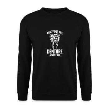 Technicien de laboratoire dentaire Technicien dentaire - Sweat-shirt Unisexe - noir - Devant - Alina (178cm) & Michal (187cm)