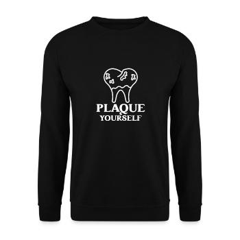 Technicien de laboratoire dentaire Technicien dentaire - Sweat-shirt Unisexe - noir - Devant - Alina (178cm) & Michal (187cm)