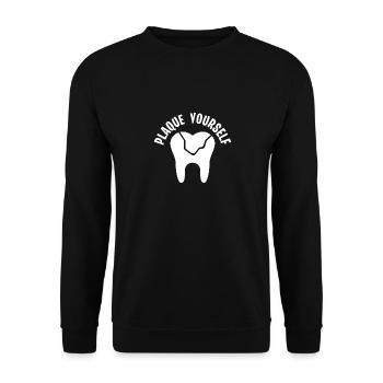 Technicien de laboratoire dentaire Technicien dentaire - Sweat-shirt Unisexe - noir - Devant - Alina (178cm) & Michal (187cm)