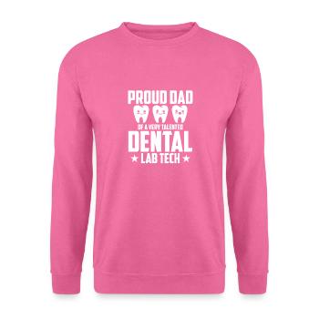 Technicien de laboratoire dentaire Technicien dentaire - Sweat-shirt Unisexe - rose - Devant