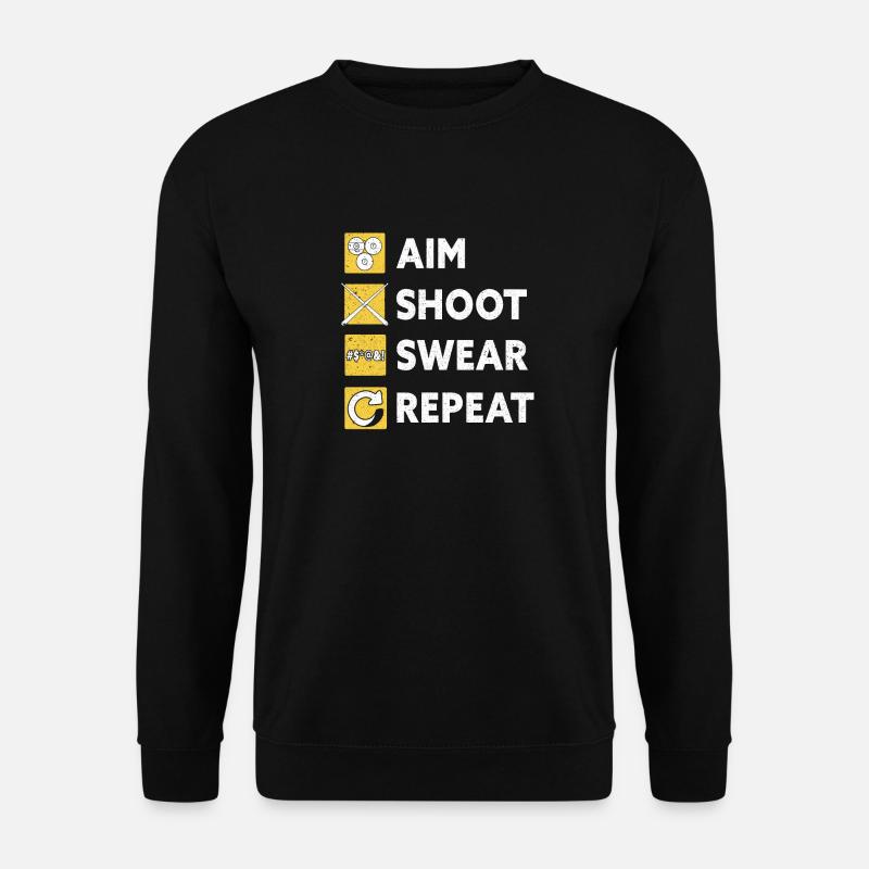 Snooker Pool Billard - Unisex Pullover - Schwarz