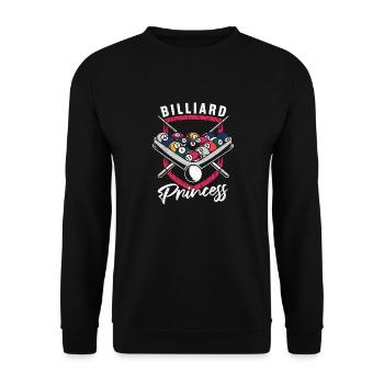 Snooker Pool Billard - Unisex Pullover - Schwarz - Vorne - Alina (178cm) & Michal (187cm)