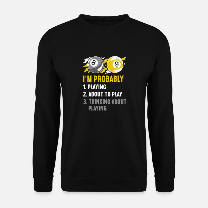 Snooker Pool Billiards - Unisex Sweatshirt - black