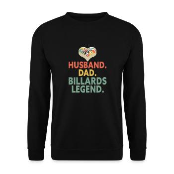 Snooker Pool Billard - Unisex Pullover - Schwarz - Vorne - Alina (178cm) & Michal (187cm)