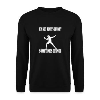 Fencing Funny Saying Martial Arts Funny Fencers - Unisex Sweatshirt - black - Front - Alina (178cm) & Michal (187cm)