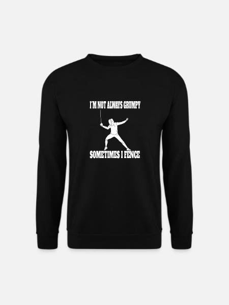 Fechten witziger Spruch Kampfsport lustige Fechter - Unisex Pullover - Schwarz