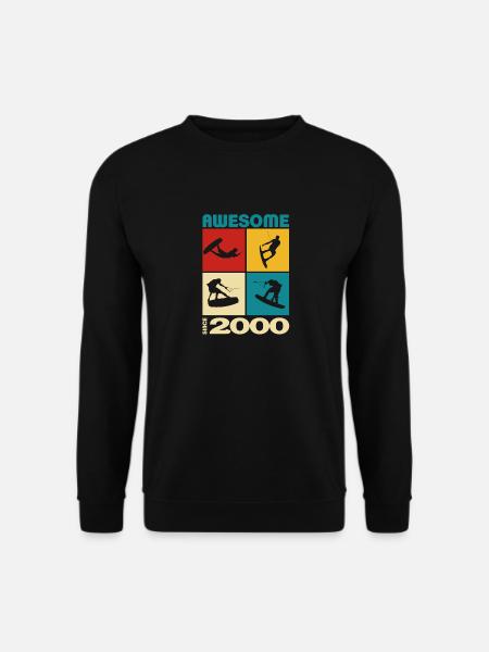 Awesome since 2000. Wakeboard Lifestyle - Unisex Sweatshirt - black