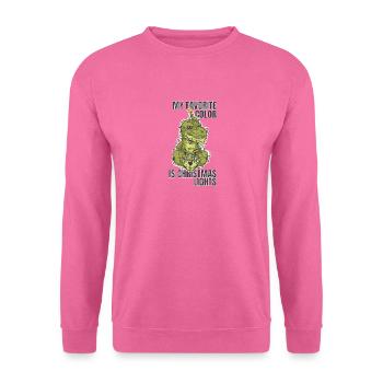 Meine Lieblingsfarbe Ist Weihnachtslichter - Unisex Pullover - Pink - Vorne