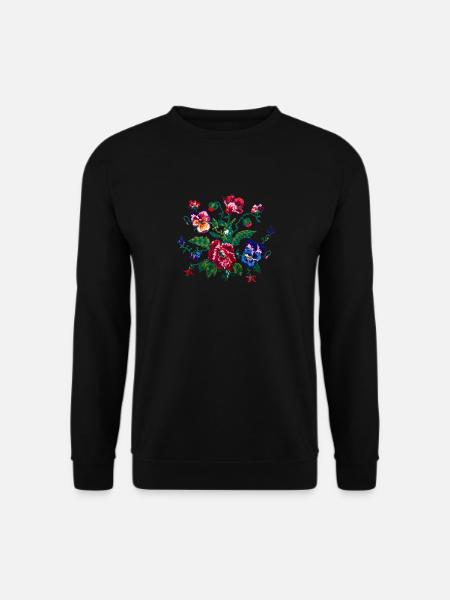 Ukrainische Nationale Kleidung Ukrainische - Unisex Pullover - Schwarz