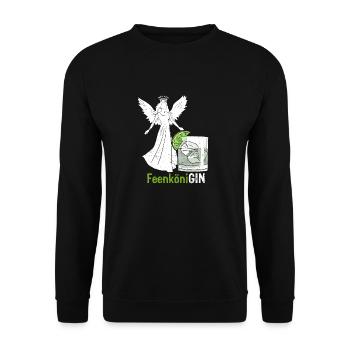 GIN FeenköniGIN - Geschenk für Gin Verkostungen Wa - Unisex Pullover - Schwarz - Vorne - Alina (178cm) & Michal (187cm)