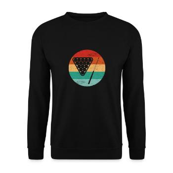 Snooker Pool Billiards - Unisex Sweatshirt - black - Front - Alina (178cm) & Michal (187cm)