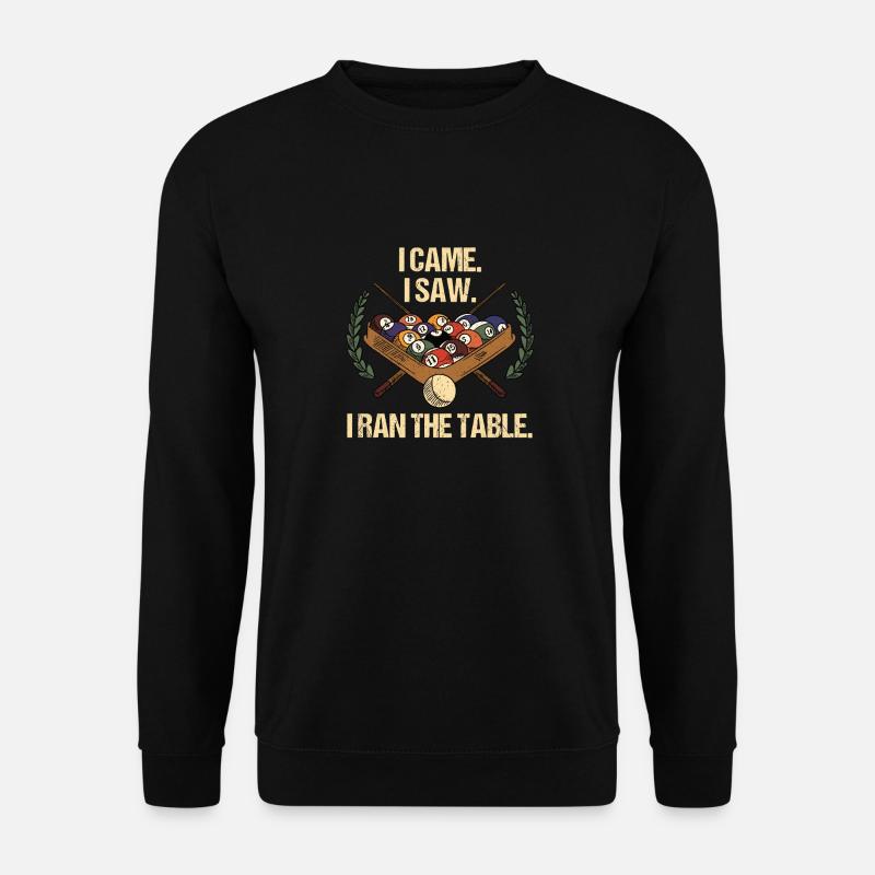 Snooker Pool Billard - Unisex Pullover - Schwarz