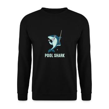 Snooker Pool Billiards - Unisex Sweatshirt - black - Front - Alina (178cm) & Michal (187cm)