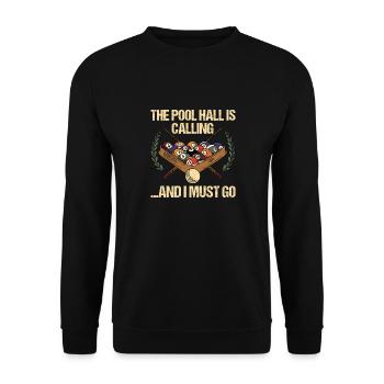 Snooker Pool Billard - Unisex Pullover - Schwarz - Vorne - Alina (178cm) & Michal (187cm)