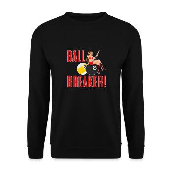 Snooker Pool Billard - Unisex Pullover - Schwarz - Vorne - Alina (178cm) & Michal (187cm)