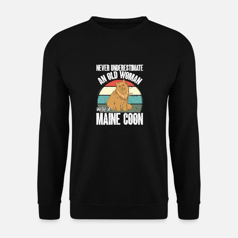 Maine Coon Cat - Unisex Sweatshirt - black