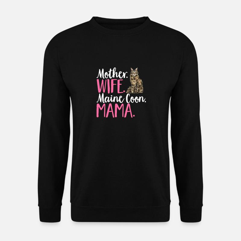 Maine Coon Cat - Unisex Sweatshirt - black