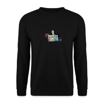 Awesome since 1998, SUP, Paddleboard, Graffiti, - Unisex Sweatshirt - black - Front - Alina (178cm) & Michal (187cm)