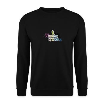 Awesome since 2002, SUP, Paddleboard, Graffiti, - Unisex Sweatshirt - black - Front - Alina (178cm) & Michal (187cm)