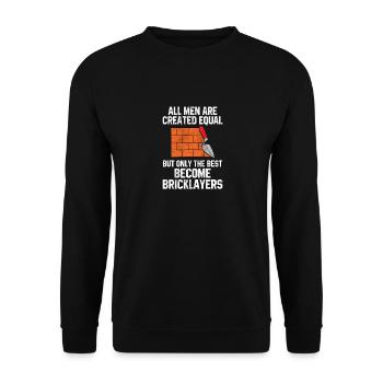 Maçon - Sweat-shirt Unisexe - noir - Devant - Alina (178cm) & Michal (187cm)