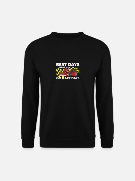 Go-Kart Go Kart fahren Gokart Rennen - Unisex Pullover - Schwarz