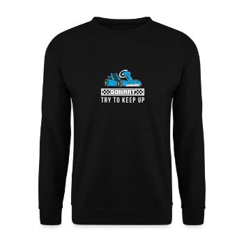 Go-Kart Go Kart Drive Go-Kart Racing - Unisex Sweatshirt - black - Front - Alina (178cm) & Michal (187cm)