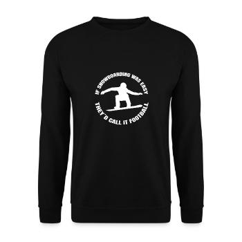 Snowboard Sports d’hiver Dire Snowboarder - Sweat-shirt Unisexe - noir - Devant - Alina (178cm) & Michal (187cm)