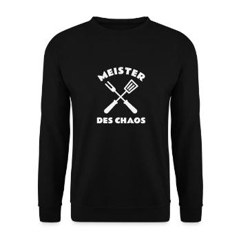 Meister des Chaos - Unisex Pullover - Schwarz - Vorne - Alina (178cm) & Michal (187cm)