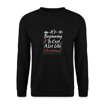 It's Beginning To Cost A Lot Like Christmas - Sweat-shirt Unisexe - noir - Devant - Alina (178cm) & Michal (187cm)