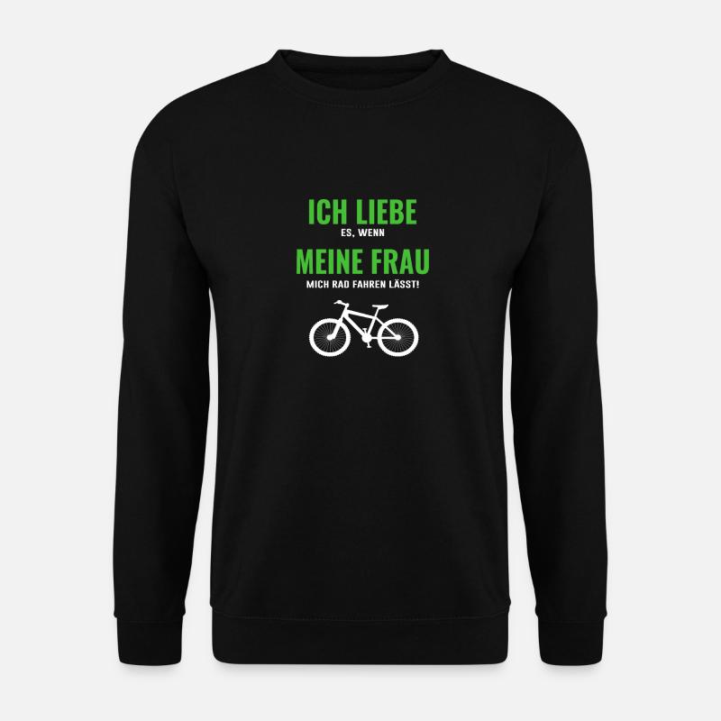 Fahrrad Spruch Geschenk - Unisex Pullover - Schwarz