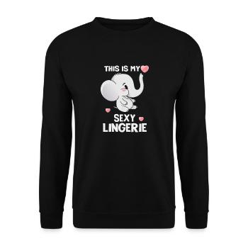 Lustig, Sexy, Pervers, Das Ist Mein Sexy - Unisex Pullover - Schwarz - Vorne - Alina (178cm) & Michal (187cm)