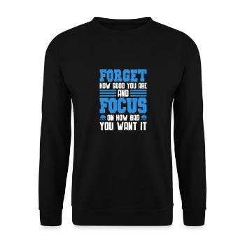 Nageur Natation Natation Dicton - Sweat-shirt Unisexe - noir - Devant - Alina (178cm) & Michal (187cm)