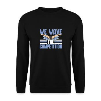 Nageurs Nageurs Nous Avons La Compétition - Sweat-shirt Unisexe - noir - Devant - Alina (178cm) & Michal (187cm)