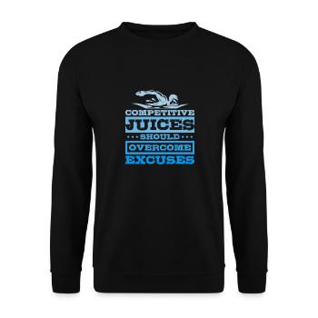 Les jus de compétition de natation devraient être surmontés - Sweat-shirt Unisexe - noir - Devant - Alina (178cm) & Michal (187cm)