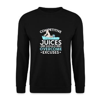 Les jus de compétition de natation devraient être surmontés - Sweat-shirt Unisexe - noir - Devant - Alina (178cm) & Michal (187cm)