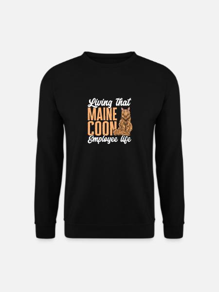 Maine Coon Katze - Unisex Pullover - Schwarz